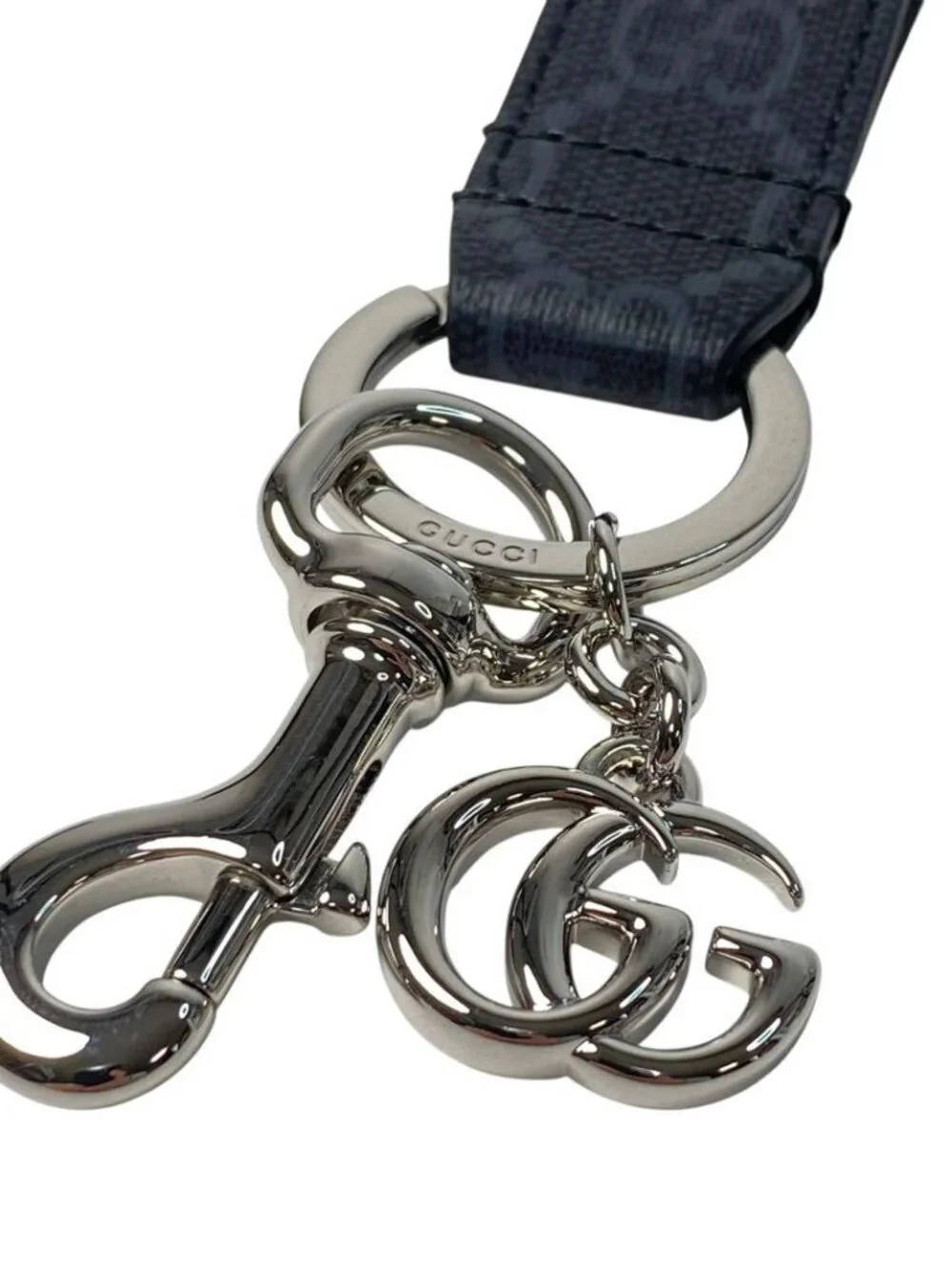 Gucci GG Supreme Marmont Key Ring Charm - Picture 7 of 9